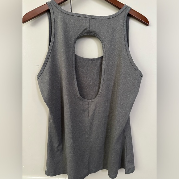 Fabletics Gray Cut Out Tank Top - Picture 2 of 5